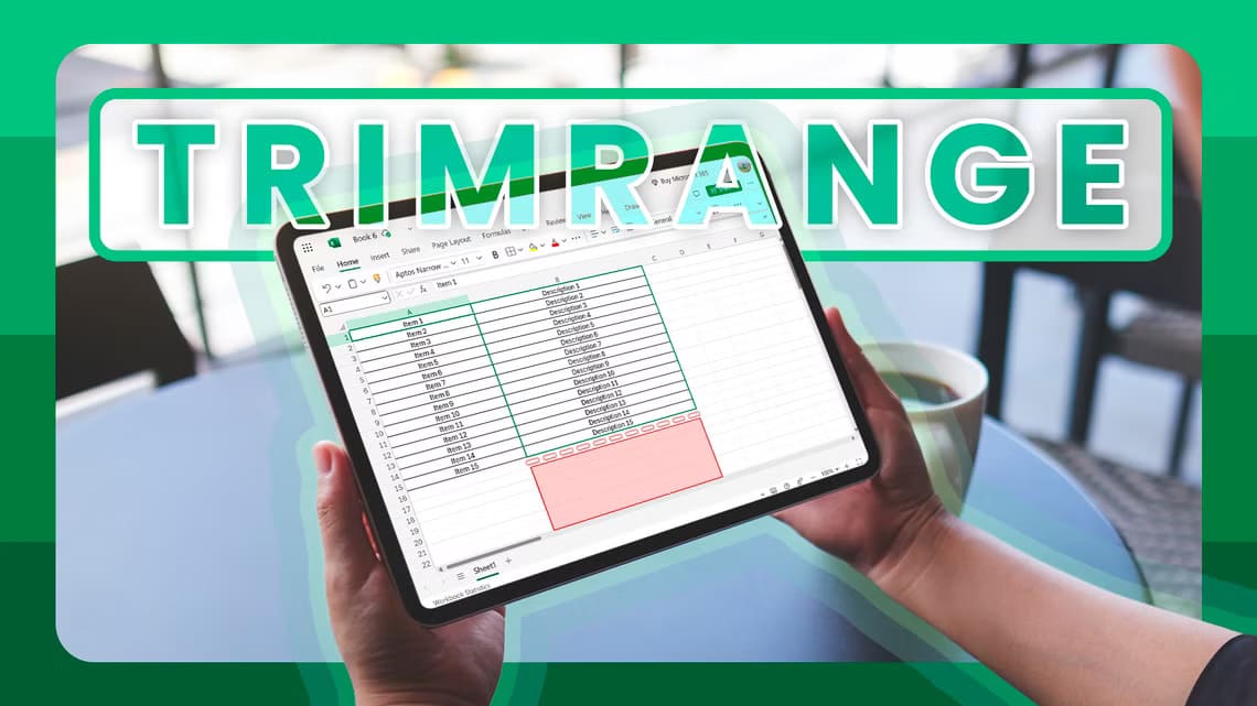 تنظيم جداول بيانات Excel باستخدام مشغلي TRIMRANGE وTrim Ref - %categories