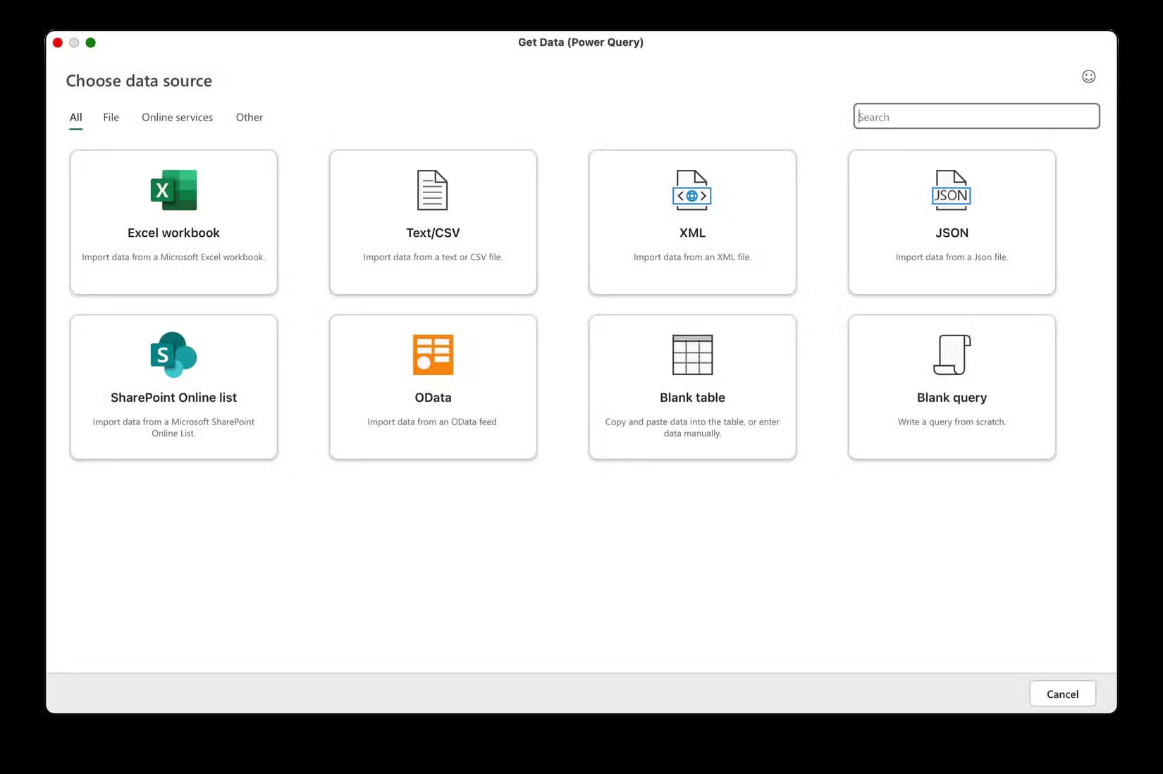 a-list-of-power-query-data-sources-in-microsoft-excel اكتشف الفرق: 5 ميزات حصرية في Excel المدفوع لا تجدها في الإصدار المجاني