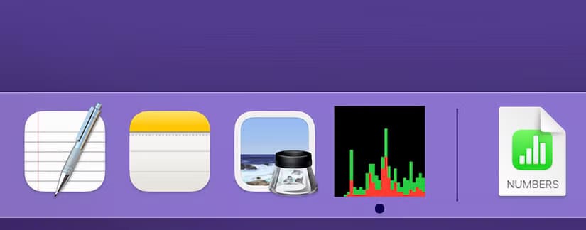 activity-monitor-running-in-the-dock تحسين تجربة استخدام Mac من خلال تخصيص Dock بطرق ذكية