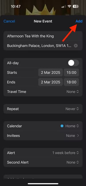 add-button-for-calendar-event-in-invites-app-on-iphone إدارة الأحداث بسهولة باستخدام أدوات دعوات Apple الفعّالة