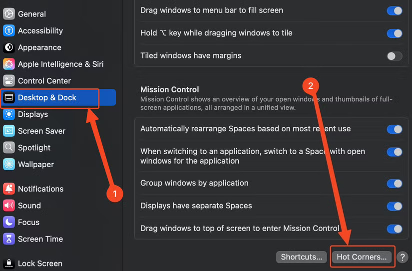 map-mission-control-to-a-hot-corner-macos-01 أفضل النصائح للمبتدئين لاستخدام نظام macOS بسهولة وفعالية