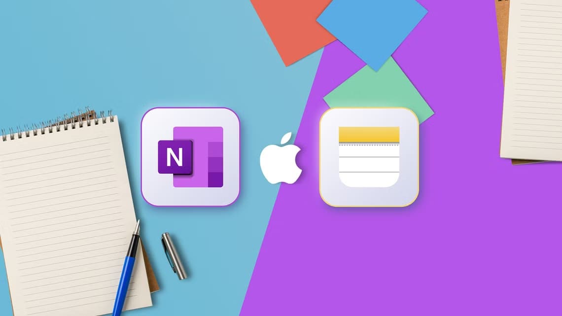 onenotee مقارنة بين Apple Notes وOneNote لتحديد التطبيق الأفضل لتدوين الملاحظات على جهاز Mac