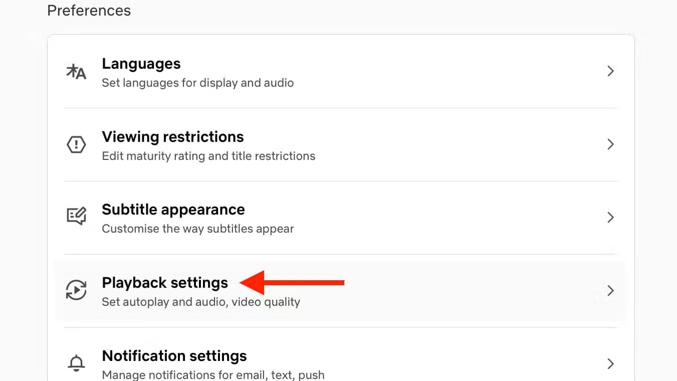 playback-settings-in-netflix-in-a-web-browser ميزات خفية في Netflix تمنحك تجربة مشاهدة أفضل