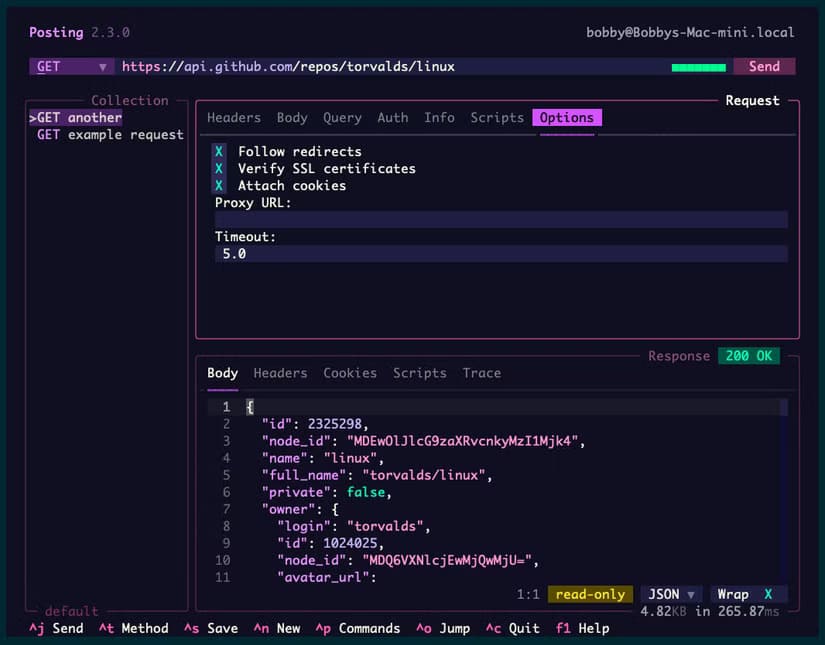 posting-tui واجهات نصية تفاعلية تعيد تشكيل تجربة استخدام Terminal