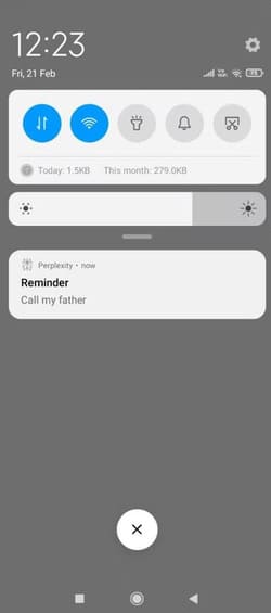 reminder-notification-by-preplexity-app كيفية الاستفادة من مساعد Perplexity AI على أجهزة Android لتحسين إنتاجيتك