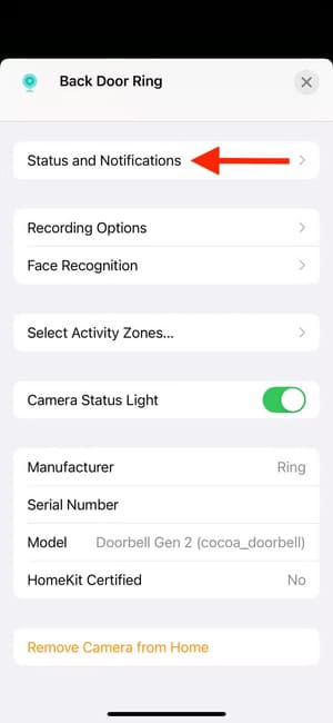 status-and-notifications-in-home-app-on-iphone كيفية تفعيل فيديو HomeKit الآمن لكاميرات المنزل الذكي وأهميته في 2025