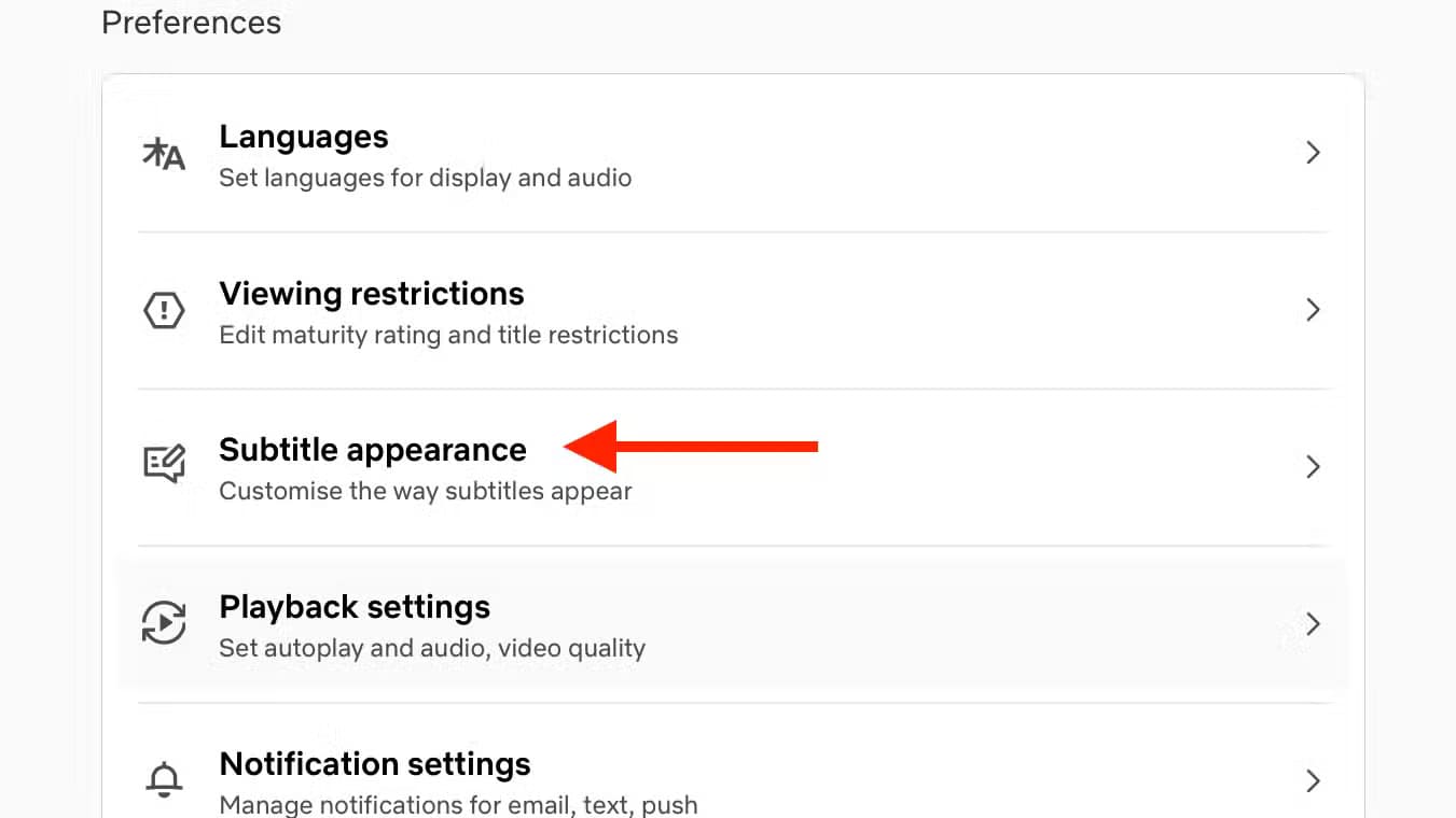 subtitle-appearance-in-manage-profile-settings-for-netflix-in-a-browser ميزات خفية في Netflix تمنحك تجربة مشاهدة أفضل