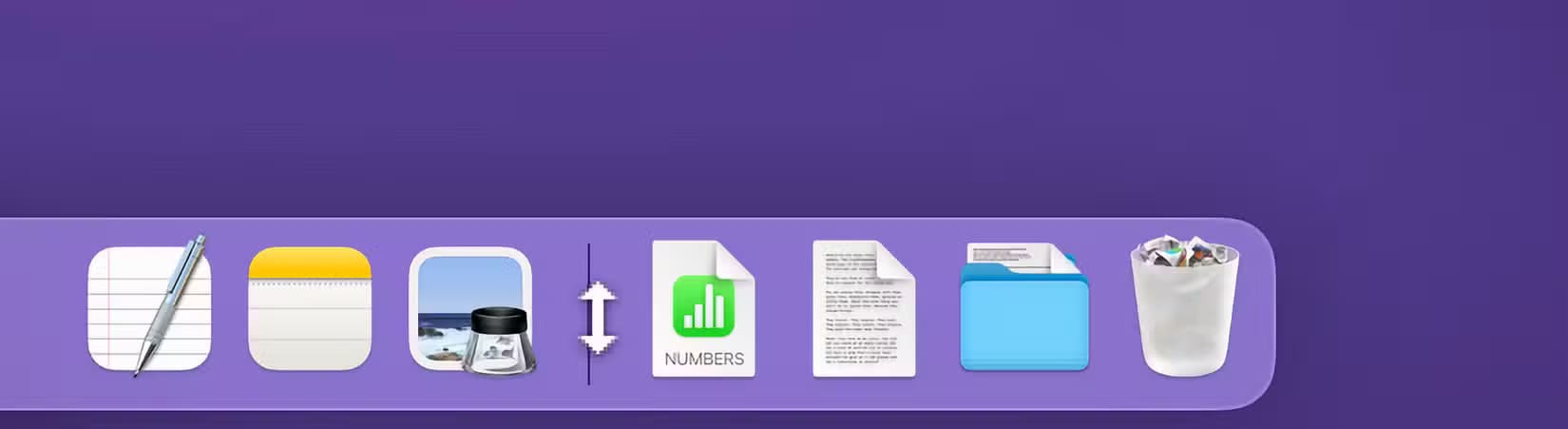 the-double-headed-srrow-to-change-the-size-of-the-dock تحسين تجربة استخدام Mac من خلال تخصيص Dock بطرق ذكية