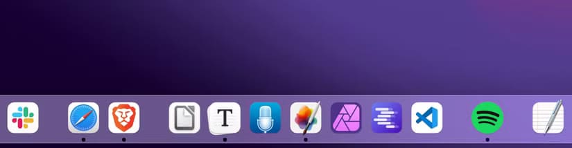 the-mac-dock-with-half-spacers تحسين تجربة استخدام Mac من خلال تخصيص Dock بطرق ذكية