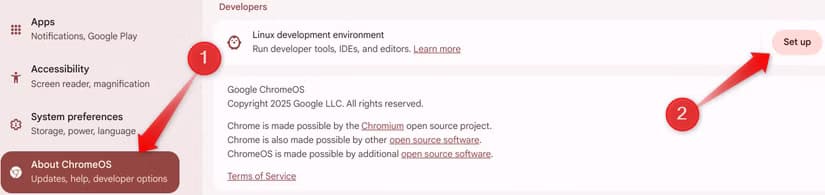 3-setting-up-linux-on-a-chromebook كيفية إعداد جهاز Chromebook الجديد بخطوات سهلة وفعّالة