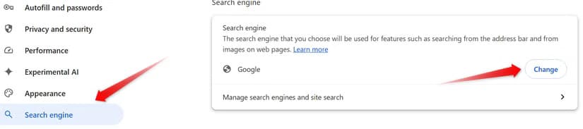 4-changing-search-engine-in-chrome-settings كيفية إعداد جهاز Chromebook الجديد بخطوات سهلة وفعّالة