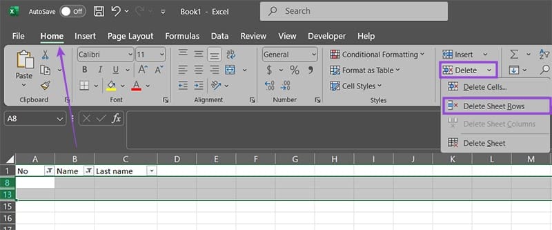 How-to-Remove-Empty-Rows-in-Excel-5 طريقة إزالة الصفوف الفارغة في Excel بخطوات سهلة وفعالة