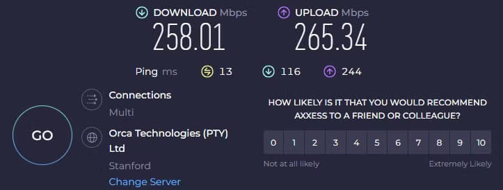 ookla-speed-test-result كيفية فهم نتائج اختبار سرعة Wi-Fi وما تعنيه لاتصالك بالإنترنت