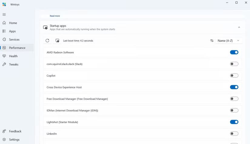 startup-apps-option-in-the-wintoys-app أداة مجانية واحدة تُلبي معظم احتياجاتك على نظام Windows