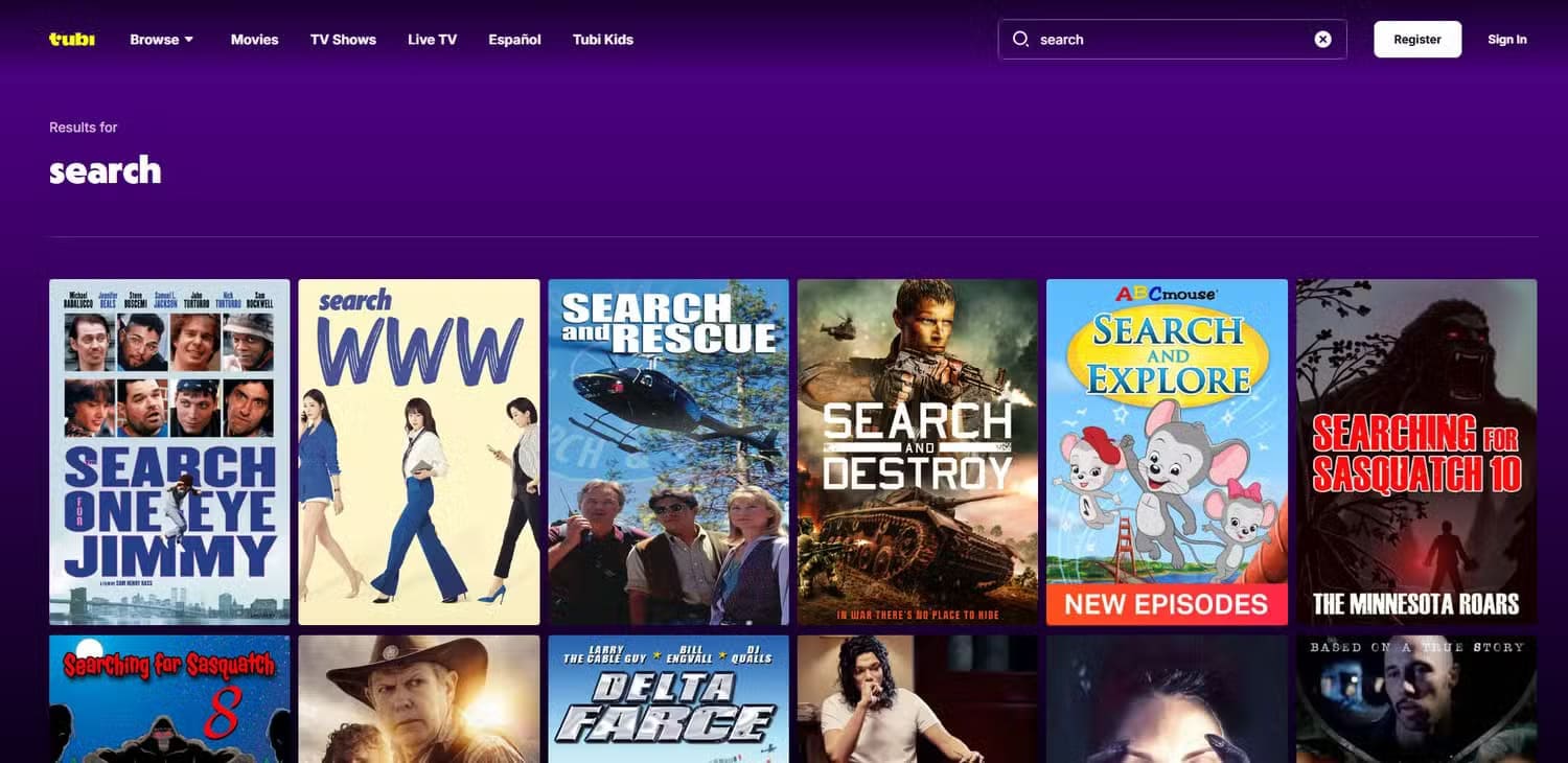 tubisearch مقارنة بين Pluto TV وTubi لاختيار أفضل خدمة بث مجانية تناسبك