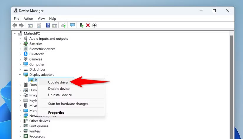 3-update-drivers-device-manager خطوات فعالة لتثبيت أداء الألعاب على Windows 11 دون تقطيع