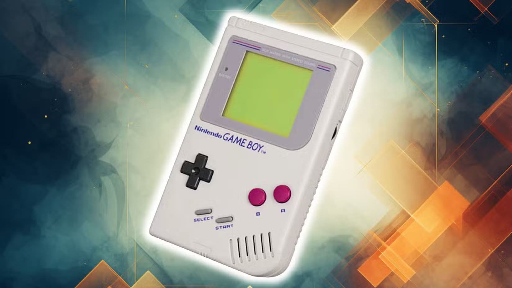 gray-game-boy-on-blue-and-orange-hexes ميزات ذكية في أجهزة الألعاب لا يعرفها معظم المستخدمين
