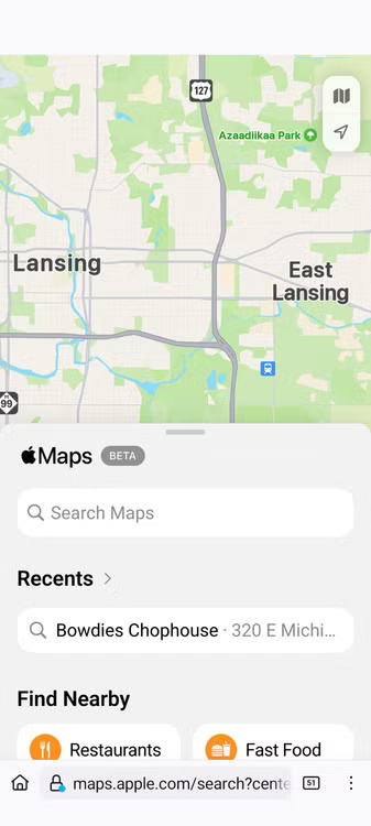 screenshot_20250411-163611 هل يمكن استخدام خرائط Apple على متصفح الهاتف بما في ذلك Android