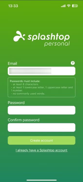 splashtop-login-screen طريقة الوصول إلى كمبيوتر ويندوز من iPhone عن بُعد